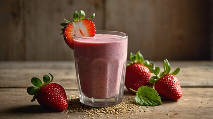 "Refreshing Indulgence," " A Diabetic-Friendly Pink Smoothie Delight", strawberry juice, jamesheri
