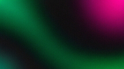 Abstract Dark Gradient Background with Green and Pink Hues