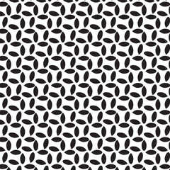Black and white abstract geometric seamless pattern.