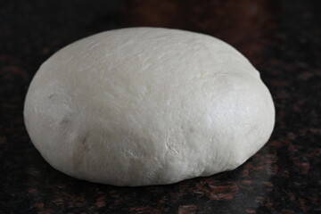 yeast raw dough in section