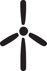 Spring turbine silhouette vector icon, ideal for mechanical energy, engineering, and renewable power design themes. EPS format, scalable and clean.
