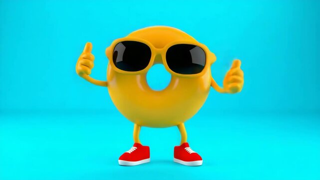 A funny yellow cartoon chicken character with a cute baby chick and a blue Easter egg, an isolated vector illustration