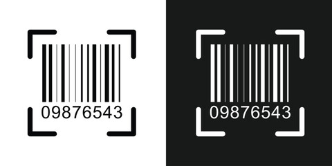 Bar code vector cartoon icon. Vector illustration barcode on white background. Isolated cartoon illustration in eps 10.	