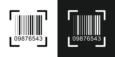 Bar code vector cartoon icon. Vector illustration barcode on white background. Isolated cartoon illustration in eps 10.	