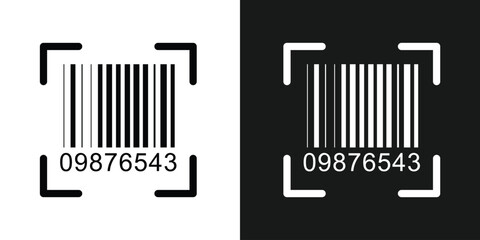 Bar code vector cartoon icon. Vector illustration barcode on white background. Isolated cartoon illustration in eps 10.	