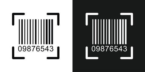 Bar code vector cartoon icon. Vector illustration barcode on white background. Isolated cartoon illustration in eps 10.	