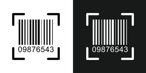 Bar code vector cartoon icon. Vector illustration barcode on white background. Isolated cartoon illustration in eps 10.	