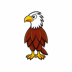 eagle on white background