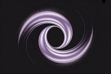 A purple swirl with a black background