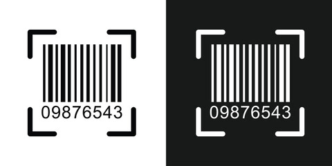 Bar code black and white vertical stripes forming a barcode like pattern, ideal for retail, product identification, inventory management, and modern tracking technologies in eps 10.