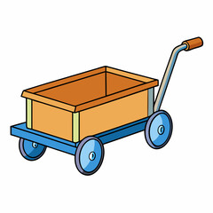 hand truck isolated on white