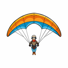 paraglider with parachute