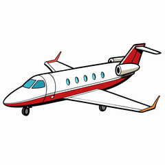 vector illustration of airplane
