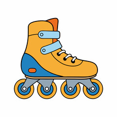 roller skates on a white background