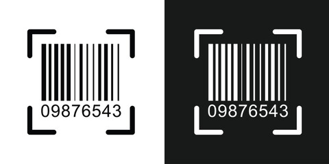 Bar code black and white vertical stripes forming a barcode like pattern, ideal for retail, product identification, inventory management, and modern tracking technologies in eps 10.