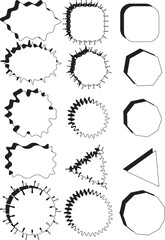 This illustration is a simple speech bubble frameset