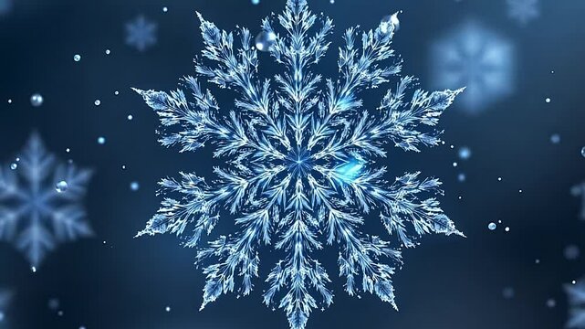 Winter wonderland snowflake beauty in nature's chill macro photography ethereal environment close-up perspective frosty concept