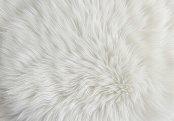 Fototapeta premium white fluffy fur texture. animal fur, white background