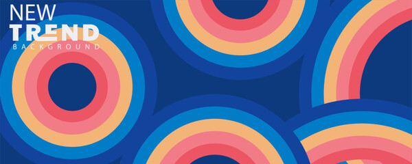 Fototapeta premium abstract design background, Abstract orange and red gradient geometric shape circle background. Modern futuristic background. Can be use for landing page, book covers, brochures, flyers, magazines, an