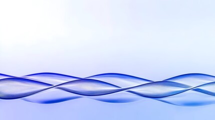 Abstract blue wave pattern on light background