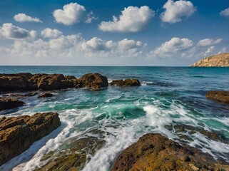 beach and sea