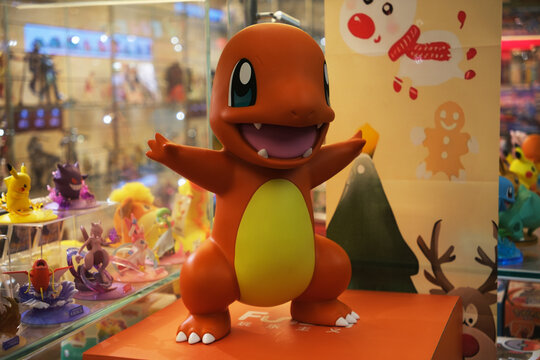 Shanghai,China-Dec.1st 2024: Charmander, fictional monster in Pok&eacute;mon