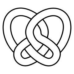 Pretzel-icon  for print, posters, stickers, and digital projects.