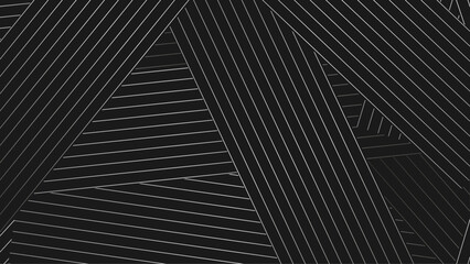 Abstract linear background with overlapping diagonal and horizontal lines, Trendy geometric pattern in monochrome style. Thin lines with gradient effect creating modern and stylish design.
