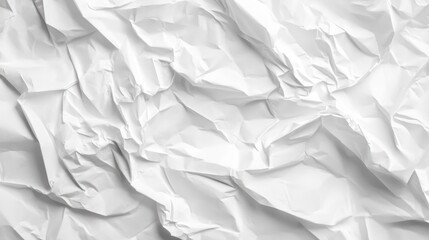 Obraz premium Abstract background of crumpled white paper with strong shadows and texture