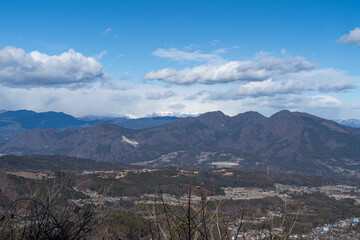 伊香保温泉にある見聞山から望む、赤城山・谷川岳の壮大なパノラマ