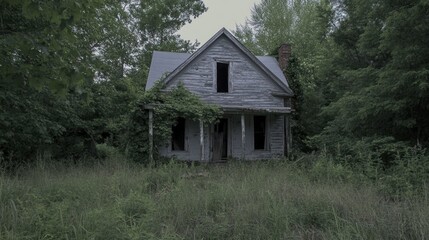 Abandoned house in a forest