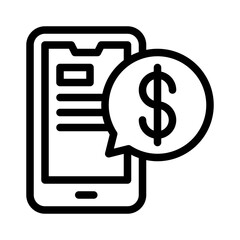 payment request line icon