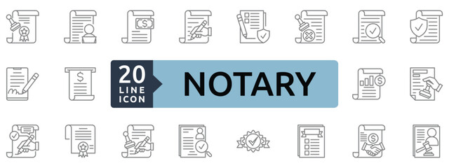 Notary icon sheet 