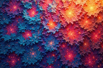 Intricate tessellated shapes form a vibrant geometric pattern , symmetry, tile