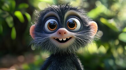 Obraz premium Cute monkey character