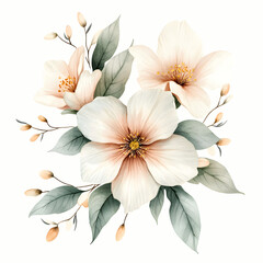 Floral arrangement in soft colors