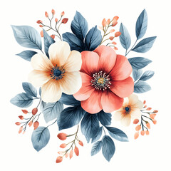 Pastel floral arrangement beauty.