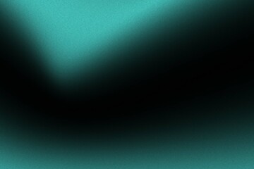 Teal and black abstract gradient background.