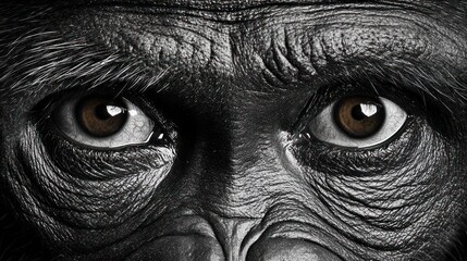 Obraz premium Primate eye and skin texture close up