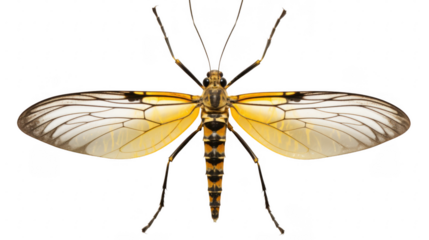dragonfly on white background