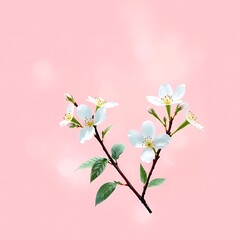 Obraz premium pink cherry blossom background