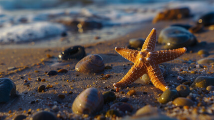 Starfish on the beach