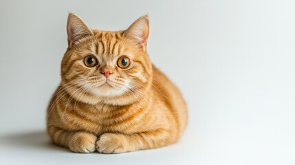 Obraz premium Orange Tabby Cat with Big Eyes