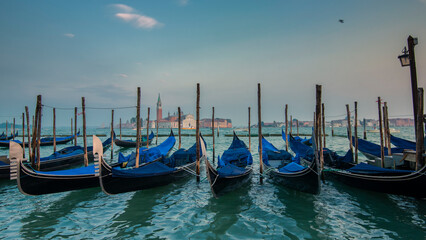 gondolas in venice