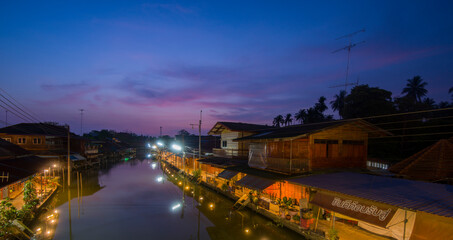 night view of the city