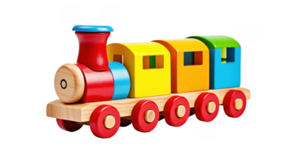 Colorful Wooden Toy Train