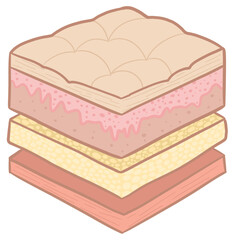 Anatomy, skin layer, pastel