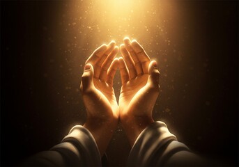 Hand Gestures Praying With Divine