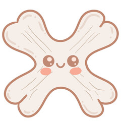 Cute cartoon human bones Pastel