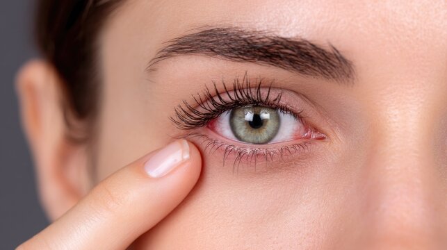 Red symptom: eyelid inflammation, vision tension, optic defect, fatigue signal, human condition, medical stress, tissue reaction, cornea damage, ocular sign, retina irritation